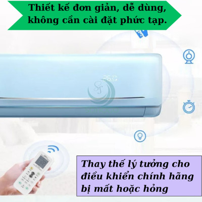 Remote Điều Hòa Đa Năng K-1028E- Hỗ trợ tới 1000 mã điều khiển khác nhau- Điều Khiển Máy Lạnh Thông Minh K-1028E- Remote Đa Năng Cho Máy Lạnh K-1028E – Dễ Dùng, Đa Chức Năng-Hàng nhập khẩu