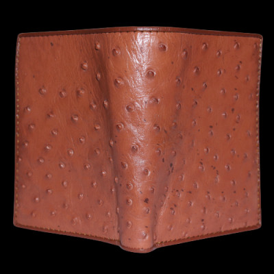 Ví nam Huy Hoàng da đà điểu da bụng kiểu đứng màu nâu đất, nâu đỏ, đen, vàng bò HC2408-09-10-18