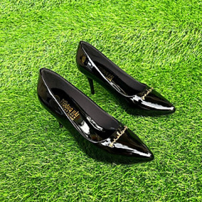 Giày cao gót TRường Hải màu đen, hồng CG125 - 7cm da bóng