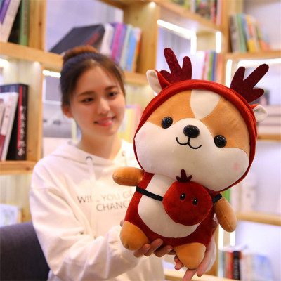 Gấu bông chó Shiba cosplay 25cm cao cấp - Đồ chơi thú nhồi bông chó Shiba cosplay bông gòn mềm mịn, bền đẹp, dễ sử dụng và an toàn cho trẻ nhỏ Quà Tặng Thú Bông