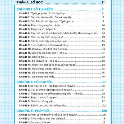 Sổ Tay Kiến Thức - Phương Pháp - Dạng Bài Đại Số Và Hình Học Toán 6_MEGABOOK