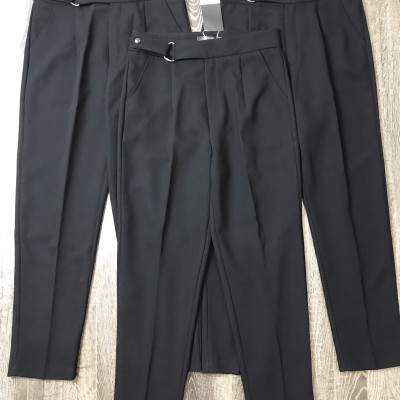 Quần baggy nữ Hiền Trần BOUTIQUE cạp cao khuyên chữ D chất vải Vitex đồ công sở cao cấp form dáng chuẩn