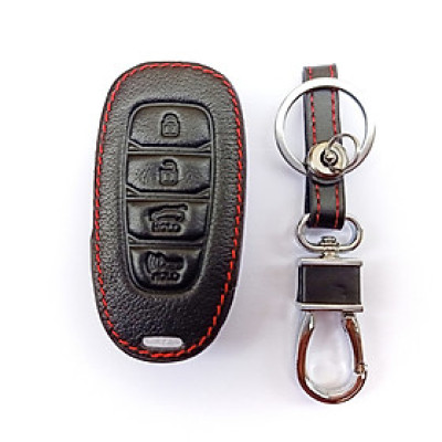 Bao da chìa khóa dành cho xe hyundai accent đời 2021 loại 4 nút