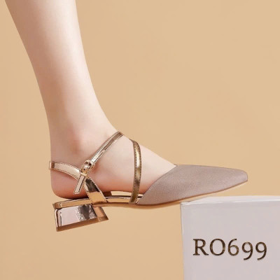 Giày bệt nữ quai sau ROSATA RO699 - 3p - Hồng - HÀNG VIỆT NAM - BKSTORE