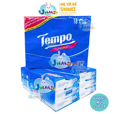 Khăn Giấy Bỏ Túi Petit Neutral Tempo (Lốc 18)