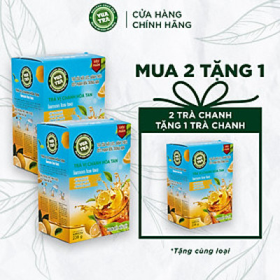 Trà chanh hòa tan giải khát VUA TRÀ tươi mát, cung cấp Vitamin C cho năng lượng ngày dài - 238g