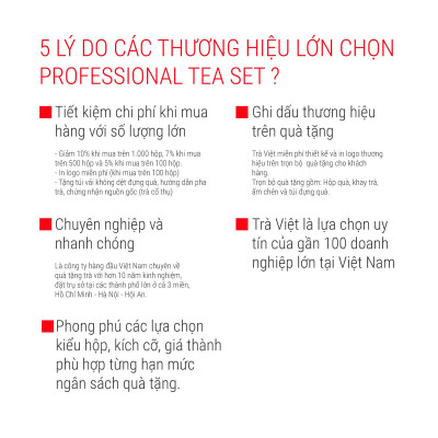 TRÀ VIỆT Hộp Quà Thịnh Vượng Giấy Gân Nổi Mỹ Thuật Cao Cấp