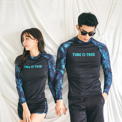 Bộ bơi nam dài tay cao cấp, tay phối họa tiết cá tính, chất bơi chuyên dụng co giãn tốt, dày dặn đẹp, có mẫu nữ để mặc đôi | BN020