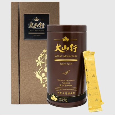 Bột Nhân Sâm Củ Cao Cấp Great Muontain 75gram (dạng gói) Canada