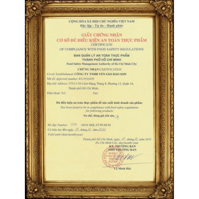 TỔ YẾN TINH CHẾ VỤN - HỘP 50GR - BẢO SƠN TRUE NEST