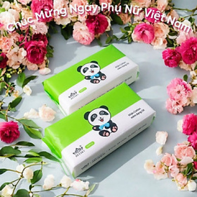 [Tặng thêm 1 bịch] Bộ 3 bịch Khăn khô đa năng chống khuẩn tia cực tím Beyaki, thay thế an toàn cho khăn sữa bé.