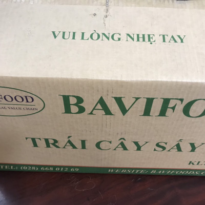 Mít Sấy Chân Không (Jackfruit Chips), Giòn Xốp Tự Nhiên – BAVIFOOD, Khối Lượng:  1 kg (thùng = 10 gói x 100 grs/gói) – Premium