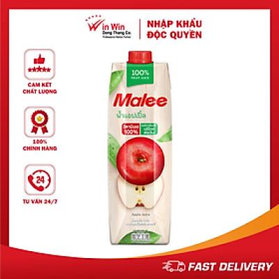 Nước Ép Táo Malee 1L - Nhập Khẩu Thái Lan | Malee 100% Apple Juice 1L
