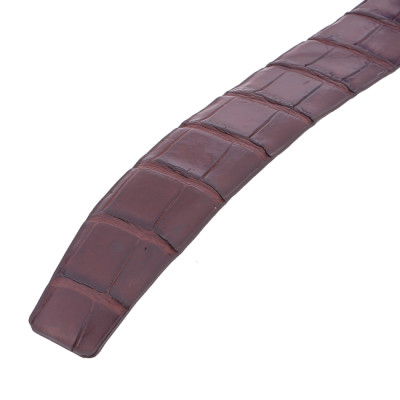 HP4748-49-50-51 - Thắt lưng nam da cá sấu Huy Hoàng nguyên con bụng 4P màu đen, nâu đỏ, nâu đất, vàng