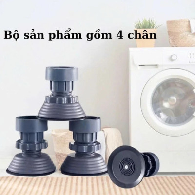 Bộ 4 chân đế cao su 722s chống rung tăng giảm máy giặt tủ lạnh tiện lợi phù hợp cho mọi loại máy