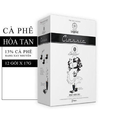 Cà Phê Trung Nguyên Legend Classic Hòa Tan – Hộp 12 Gói – Cà Phê Sữa Đậm Đà, Chuẩn Gu Việt