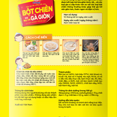 Combo 3 gói Bột Chiên Giòn Ottogi 150G