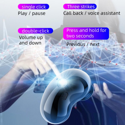 CINCATDY Tai Nghe Bluetooth V5.0 Earbuds Gaming Headphone True Wireless Headset S6 - Hàng Chính Hãng