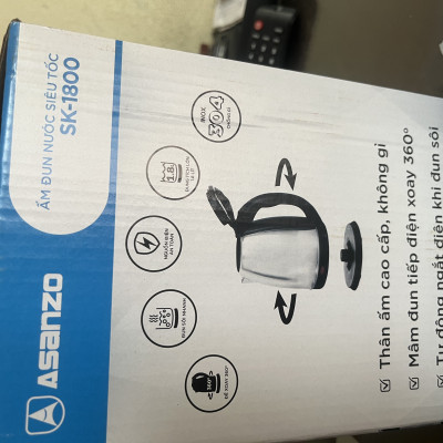 Ấm đun nước siêu tốc Asanzo SK1800-hàng chính hãng