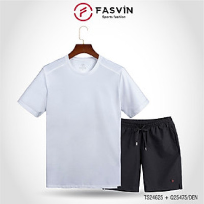 Bộ Quần Áo Thể Thao Nam FASVIN TS24625+Q25475.HN Hàng Nhà Máy Chất Liệu Mềm Mại Phom Dáng Đẹp