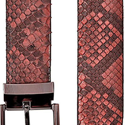 Thắt Lưng Nam Da Trăn Đầu Kim Huy Hoàng HT4309 - Nâu Hồng