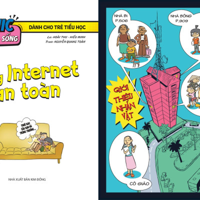 Sách - Comic Kĩ Năng Sống - Dành Cho Trẻ Tiểu Học - Dùng Internet An Toàn