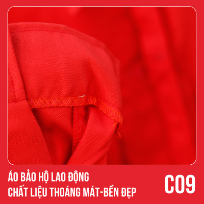 Áo bảo hộ lao động, chất liệu thoáng mát, bền đẹp - Mã C09