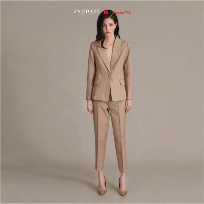 Set Suits kiểu 1 cúc màu be 2NDDATE