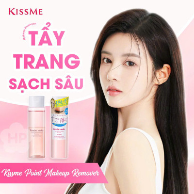 Combo Bông Tẩy Trang Cotton Labo Và Nước Tẩy Trang Nhanh Cho Vùng Mắt Kissme (120 mL)