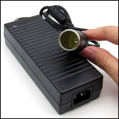 Đổi Nguồn 220V-12V Có Tẩu Cắm Chuẩn – Phù Hợp Với Máy Bơm Lốp , Các Thiết Bị 12V Khác, ĐÈN TRANG TRÍ , ĐỒNG HỒ TREO TƯỜNG