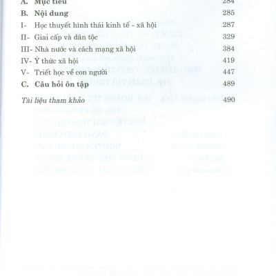 Combo 4 cuốn Giáo Trình Dành Cho Bậc Đại Học Hệ Không Chuyên Lý Luận Chính Trị: Giáo Trình Triết Học Mác – Lênin + Giáo Trình Kinh Tế Chính Trị Mác – Lênin + Giáo Trình Lịch Sử Đảng Cộng Sản Việt Nam + Giáo Trình Chủ Nghĩa Xã Hội Khoa Học 