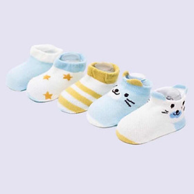Set 5 Đôi Vớ Tất Lưới Mùa Hè Cao Cấp ( Đồ Cho Bé Sơ Sinh 4-10kg )