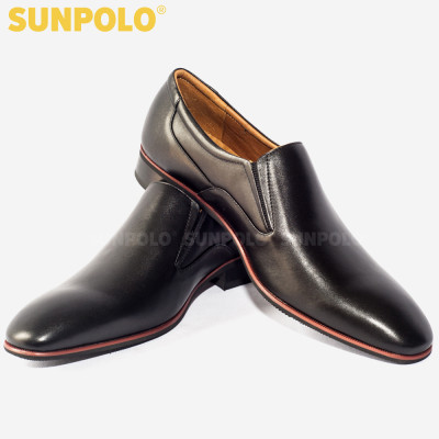 Giày Tây Nam Da Bò Cao Cấp SUNPOLO MU6673 Sang trọng (Đen, Nâu)