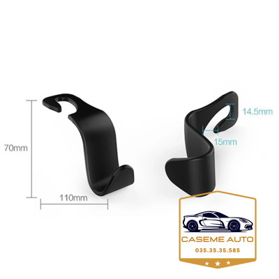 Móc Treo Đồ Chữ S Gắn Sau Ghế Ô Tô Xe Hơi, Nhựa ABS Cao Cấp An Toàn, Tiện Lợi, Hàng Dày Loại 1 - Hàng Nhập Khẩu