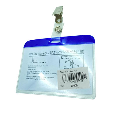 Bảng Tên Nhựa Dẻo + Kẹp Sắt HM