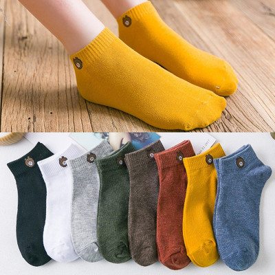 Set 10 Đôi Vớ Nữ In Hình Gấu Brown Xinh Xắn (Kèm Túi Đựng Hình Gấu)