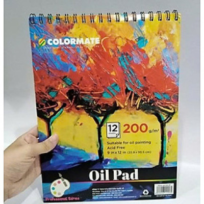 Tập Giấy Vẽ Màu Dầu DL 200GMS 12 TO ARTIST-OP