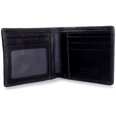 HT2219-20-21-45 - Bóp nam Huy Hoàng da cá sấu ngăn sau màu đen, nâu đất, vàng bò, nâu đỏ