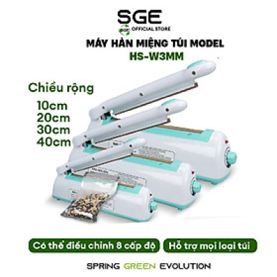 Máy Hàn Túi Cầm Tay SGE HS-W2mm Hàn Tốc Độ Cao , Bền Đẹp Nhỏ Gọn. Có 3 Size Đường Hàn 20cm 30cm 40cm Hàng nhập khẩu SGE