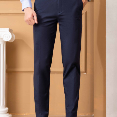 Quần kaki nam ALIGRO chất liệu kaki mềm mịn cao cấp dáng slimfit màu navy ALGK072