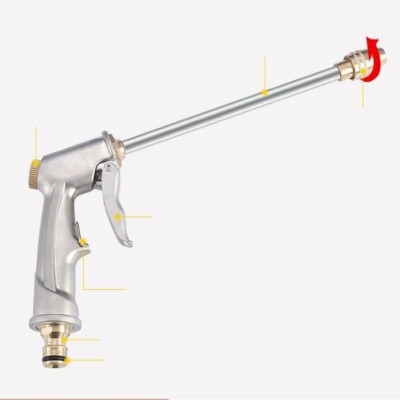  Bộ dây vòi xịt nước rửa xe, tưới cây . tăng áp 3 lần, loại 15m 206701-2 đầu đồng,cút đồng+ tặng đai