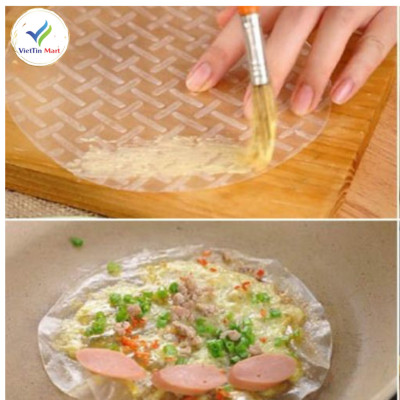 Túi 500gr Bánh Tráng Trắng Nướng Loại Dày Đà Lạt VIETTIN MART