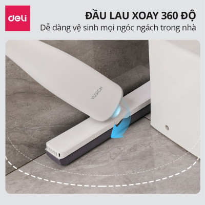 Cây lau nhà mút xốp cao su tự vắt thông minh DelixVusign cao cấp siêu thấm hút tiện lợi dễ dàng vệ sinh mọi ngóc ngách