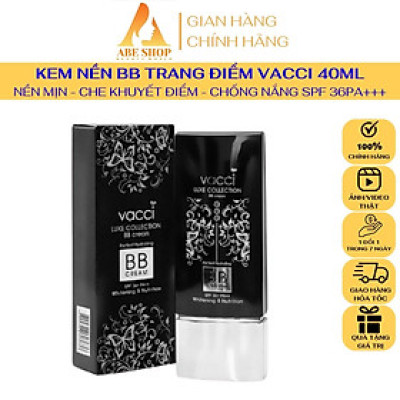 Kem BB VACCI - Che Khuyết Điểm - Lớp Nền Hoàn Chỉnh - Nâng Tone Da SPF36+PA++
