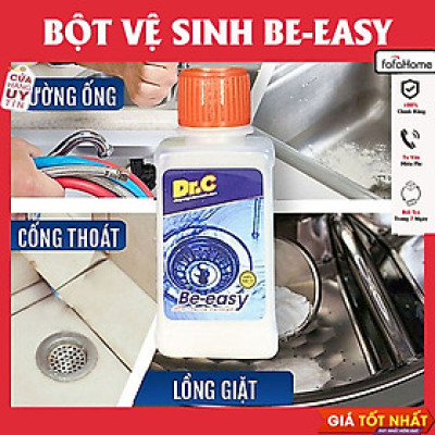 Bột Thông Cống Làm Sạch Đường Ống Cống Thoát Chậu Rửa Lavabo Lồng Máy Giặt Thông Bồn Cầu DrC Beeasy 100 Gam