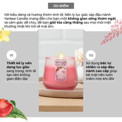 Nến Ly Lục Giác Sáp Đậu Nành 284gram từ Yankee Candle - BST nhiều mùi hương