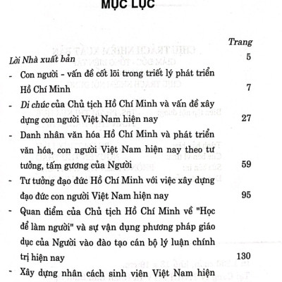 Xây dựng con người Việt Nam theo di chúc của chủ tịch Hồ Chí Minh