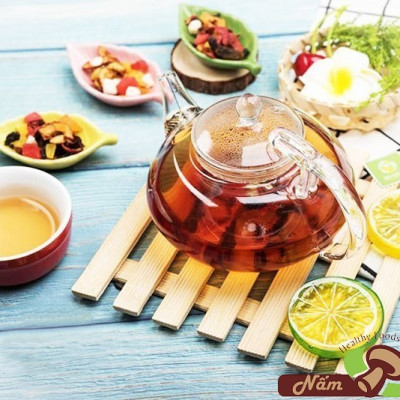 Trà Đông Trùng Trái Cây Khô Lý Tưởng 120g, Hộp Trà Gồm 8 Gói Nhỏ,Sản Phẩm Đạt Chứng Nhận OCOP 3 Sao Của Thành Phố Hà Nội