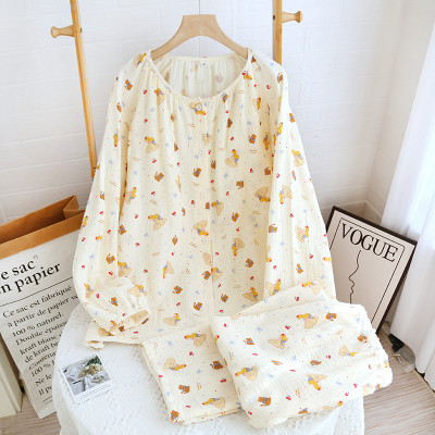 Đồ Bộ Bầu Và Sau Sinh Cho Con Bú Azuno A222 Mỏng Mặc Mùa Hè Thu Có Chun Chỉnh Bụng Và Khe Mở Cho Con Bú