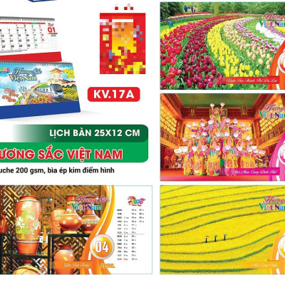 Lịch Để Bàn 2026 Đế Chữ A ,Bìa Ép Kim Điển Hình Cao Cấp, Sang Trọng